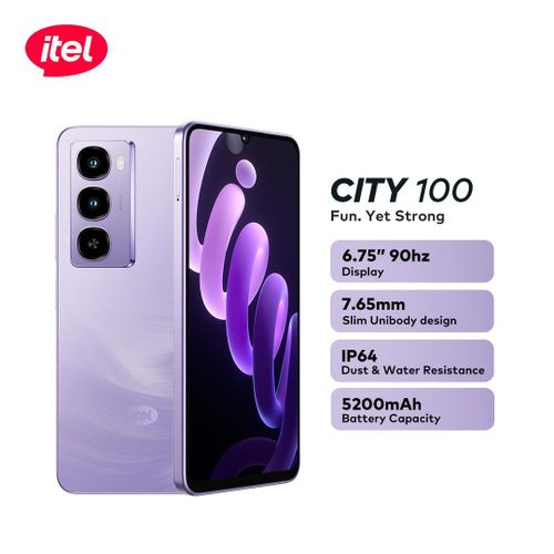 itel City 100 Slim Design 5200mah 128/4+8gb
